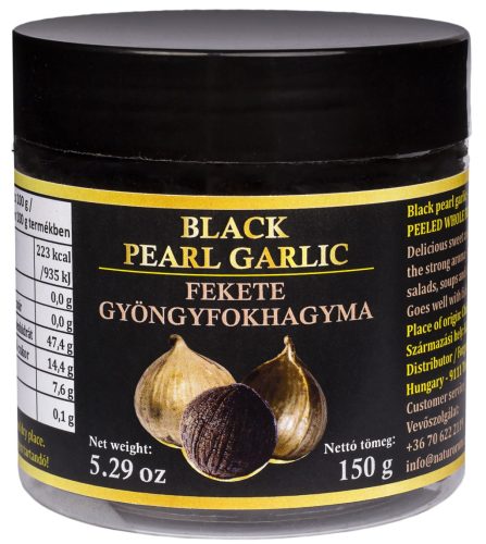 Naturorum fekete gyöngyfokhagyma  tisztított egész fejek 150 g
