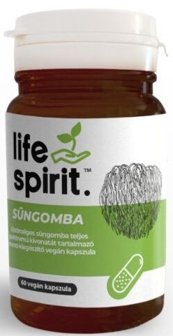Life Spirit Süngomba teljes spektrumú gombakivonatot tartalmazó étrend-kiegészítő kapszula 60 db
