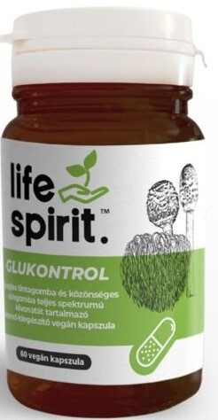 Life Spirit Glukontrol teljes spektrumú gombakivonatot tartalmazó étrend-kiegészítő kapszula 60 db